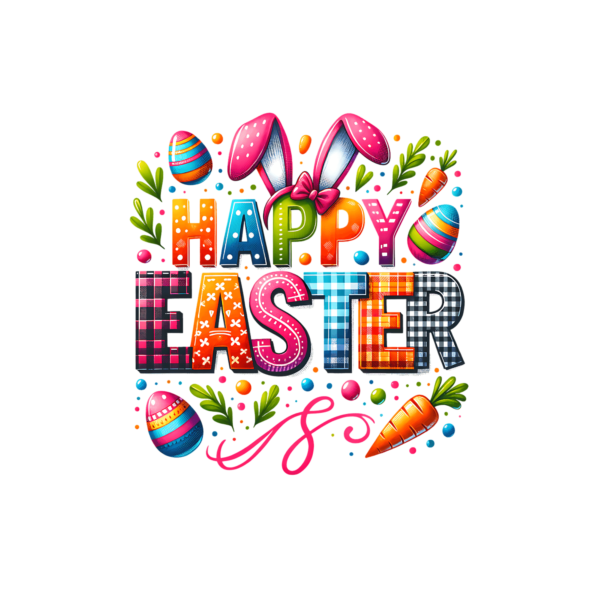 Happy Easter Colorful decal