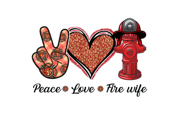 Peace love fire wife