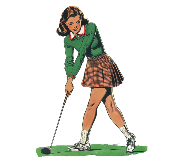 Girl Golfing