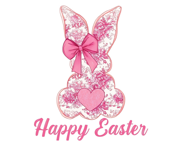 Happy Easter Pink Bunny
