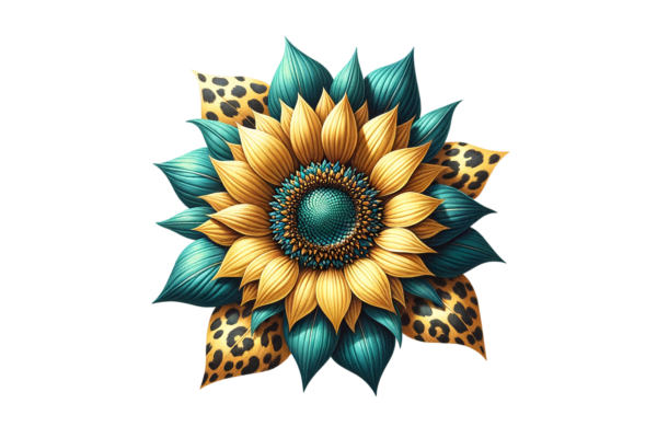 Turquoise sunflower