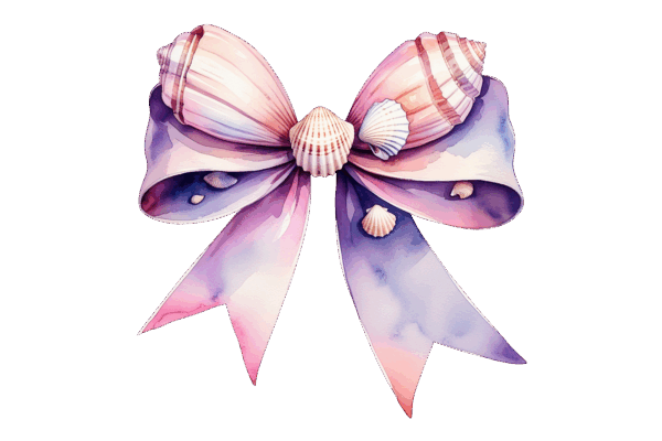 Seashell Bow with Shell in center