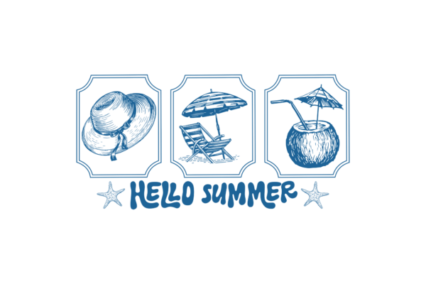 Vintage Hello Summer