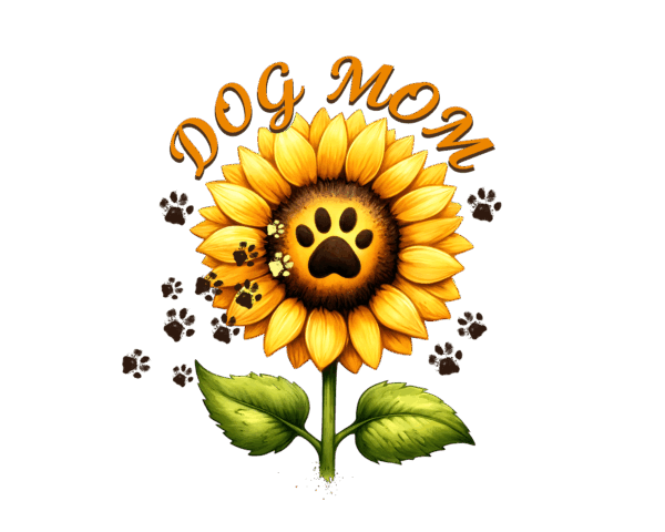 Dog Mom Sunflower