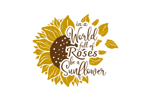 In a World Full of Roses, Be a Sunflower