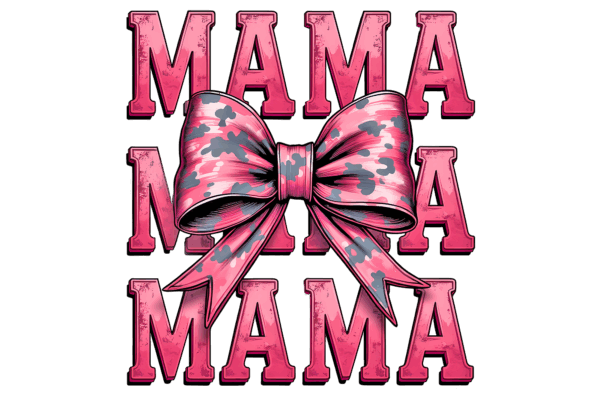 Mama Camo Stacked with Bow