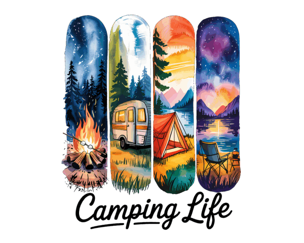 Camping Life (paintbrush stroke)