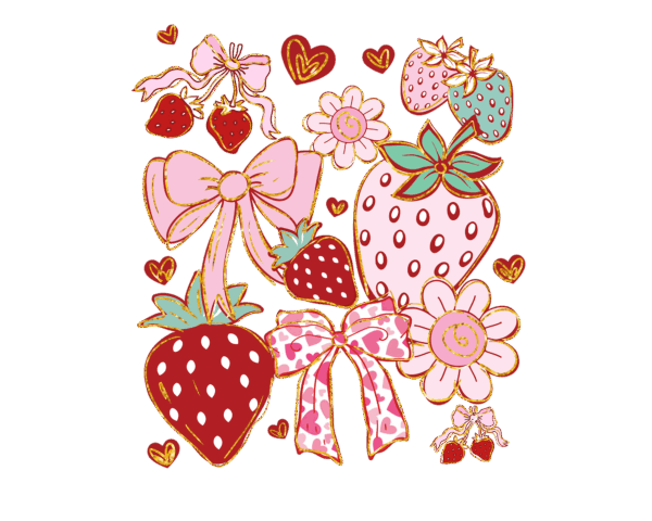 Strawberries and Bows