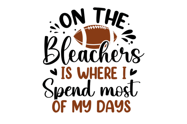 Bleachers is where I spend most of my days