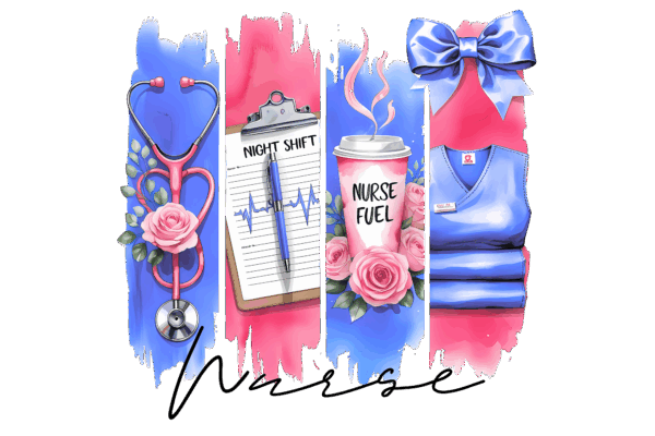 Brushstroke Nurse (black)