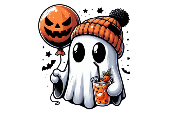 Ghost with Scary Balloon