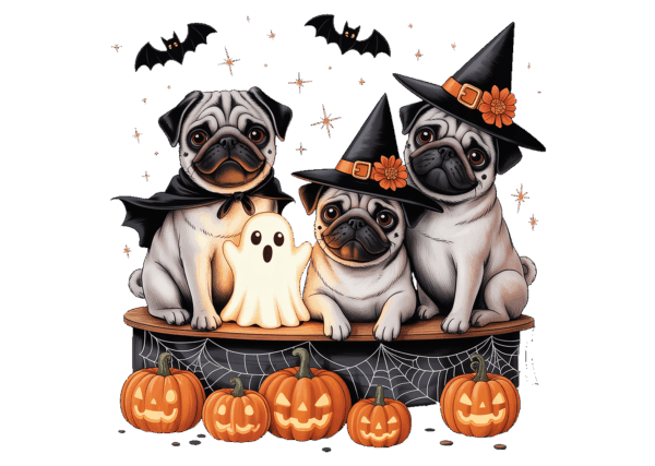 Halloween Pugs