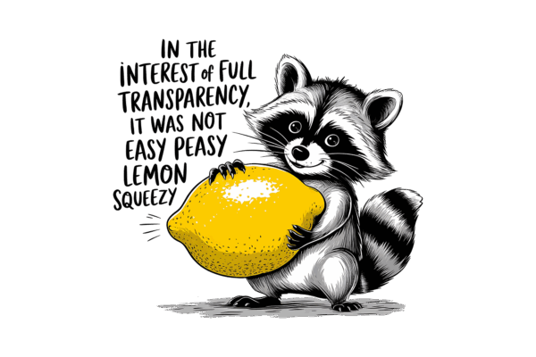 It was not easy peasy lemon squeezy