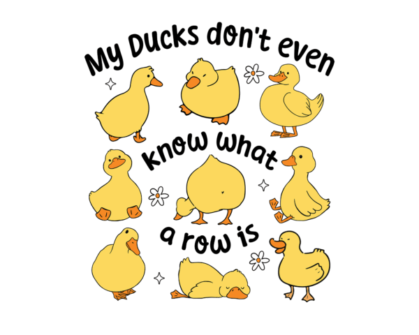 My Ducks Don't Even Know What a Row Is