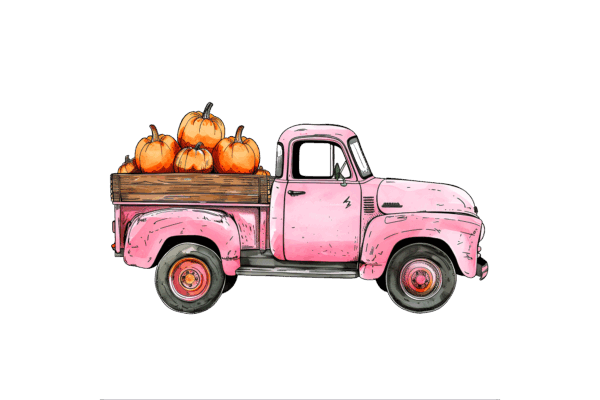 Pink Pumpkin Truck