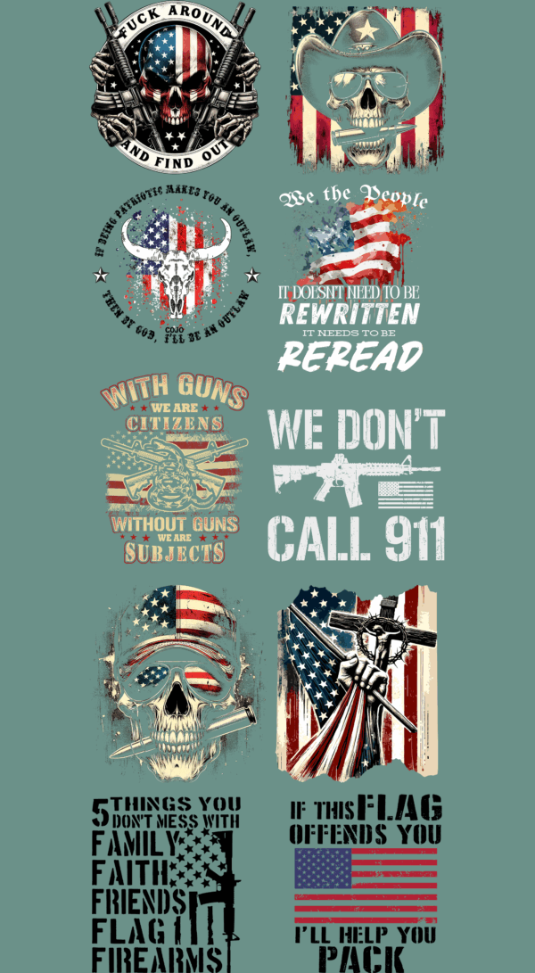 Pre-Made 2nd Amendment Gang 22x60