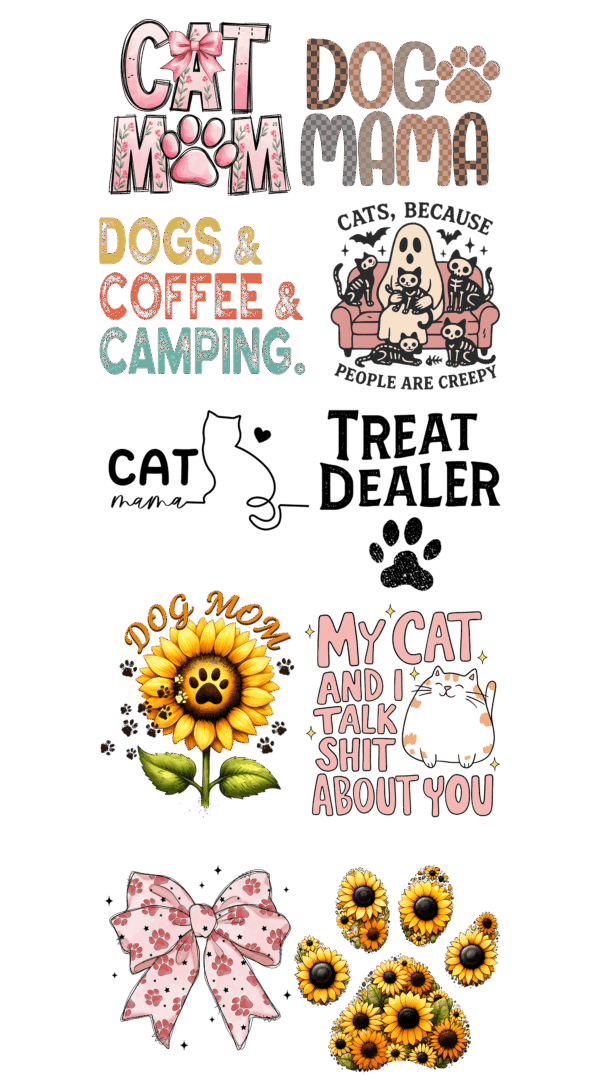 Pre-Made Cat and Dog Lover Gang 22x60