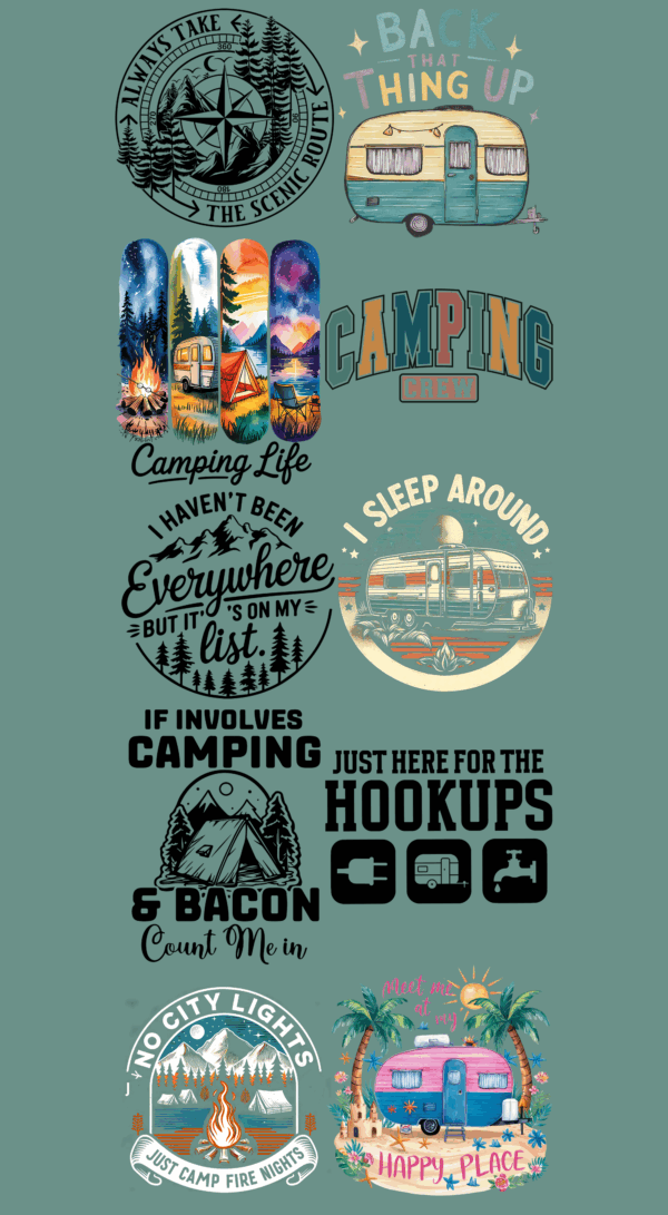 Pre-Made Camping gang 22x60