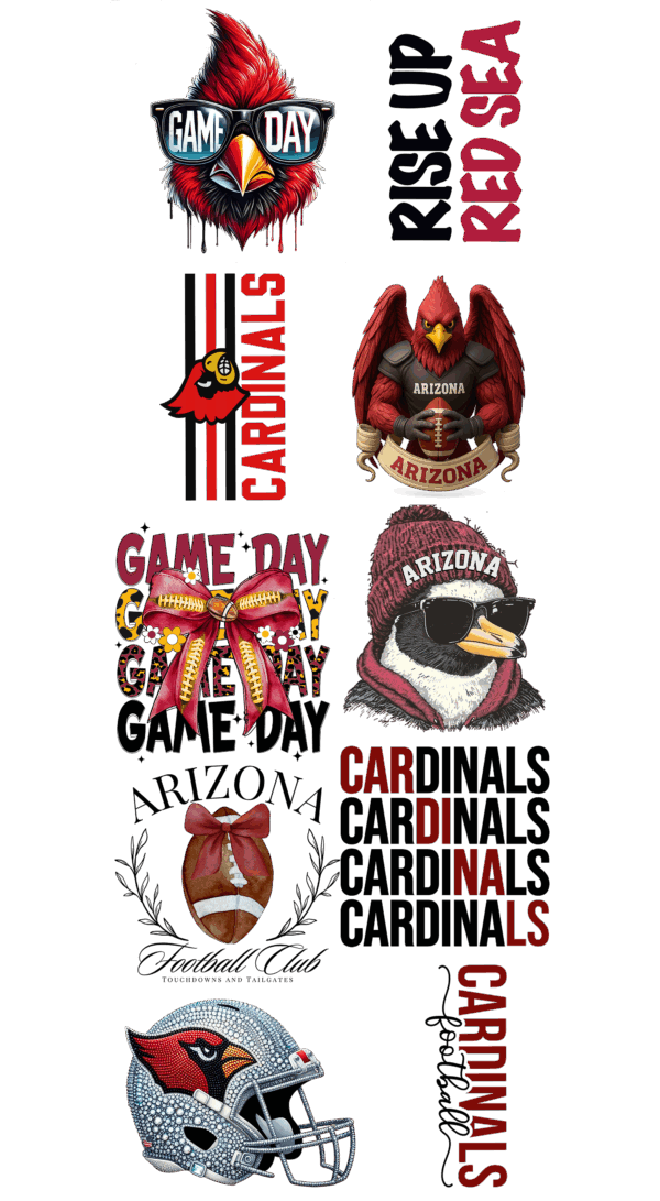 Pre-Made Cardinals gang 22x60
