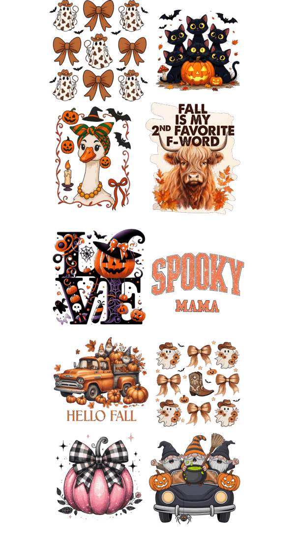 Fall/Halloween Pre-Made Gang 22 x 60