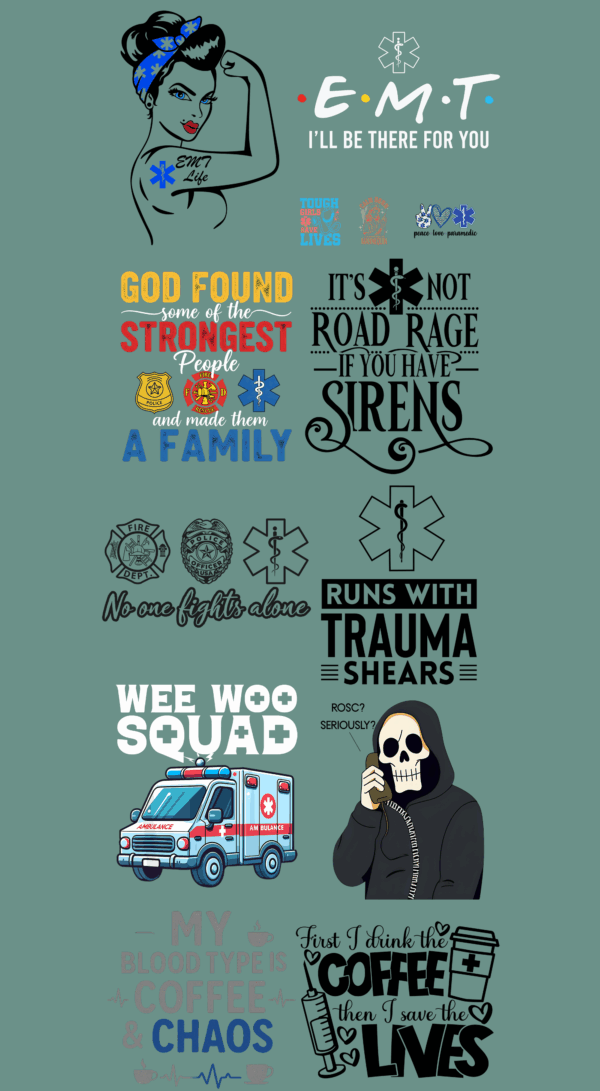 Pre-Made First Responder gang 22x60