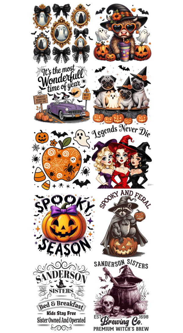 Pre-Made Halloween gang 22x60