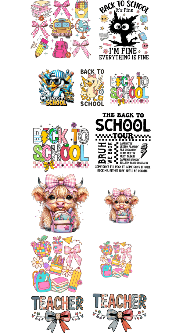 Pre-Made Back to School 22x60