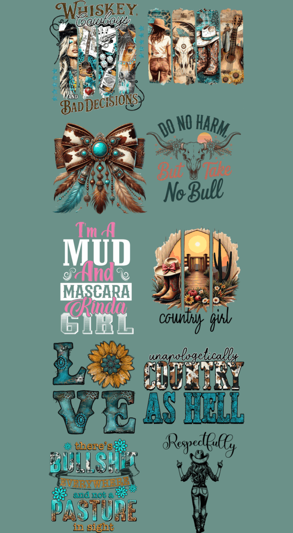 Pre-Made Western gang 22x60