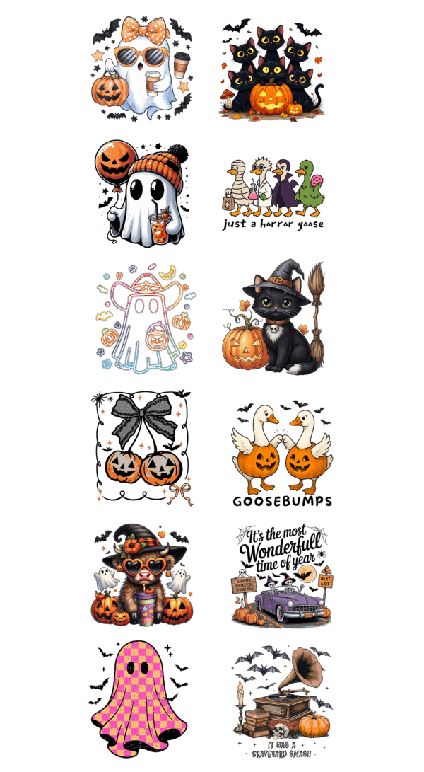 Pre-Made Youth Halloween gang 22x60