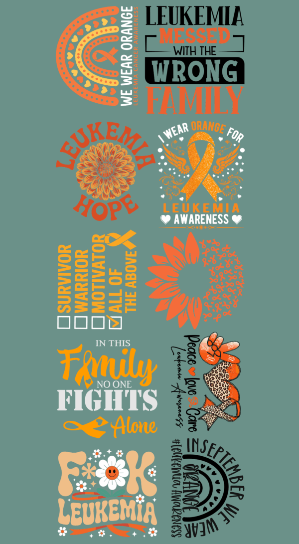 Pre-Made Leukemia Awareness gang 22x60