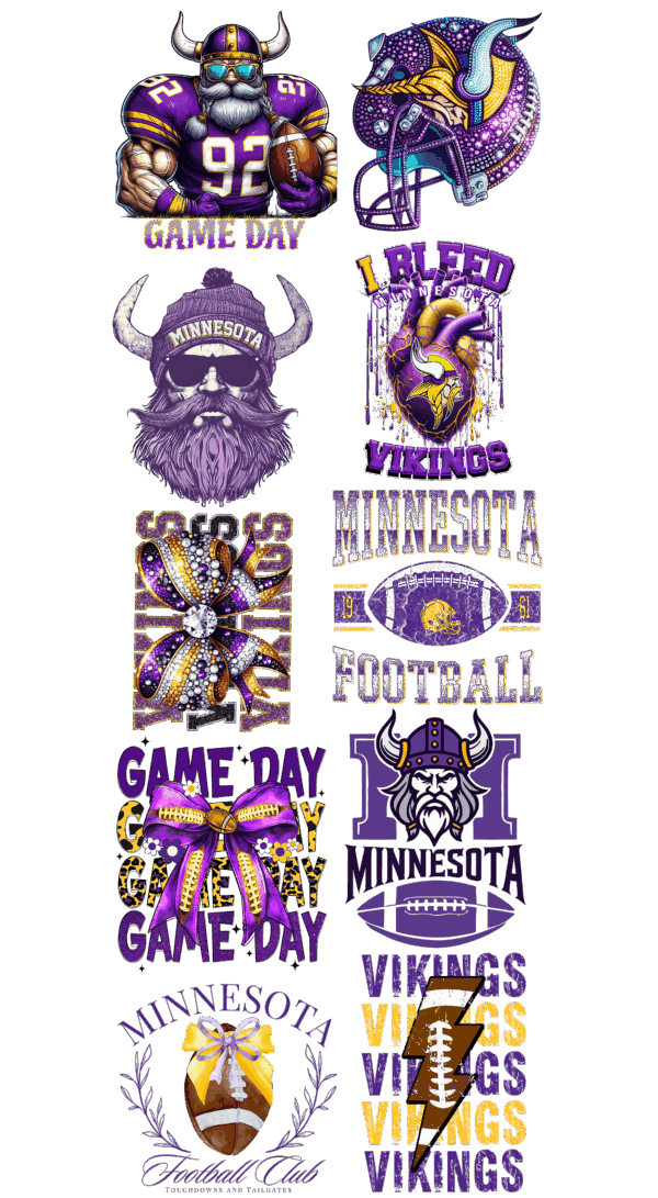 Pre-Made Vikings gang 22x60