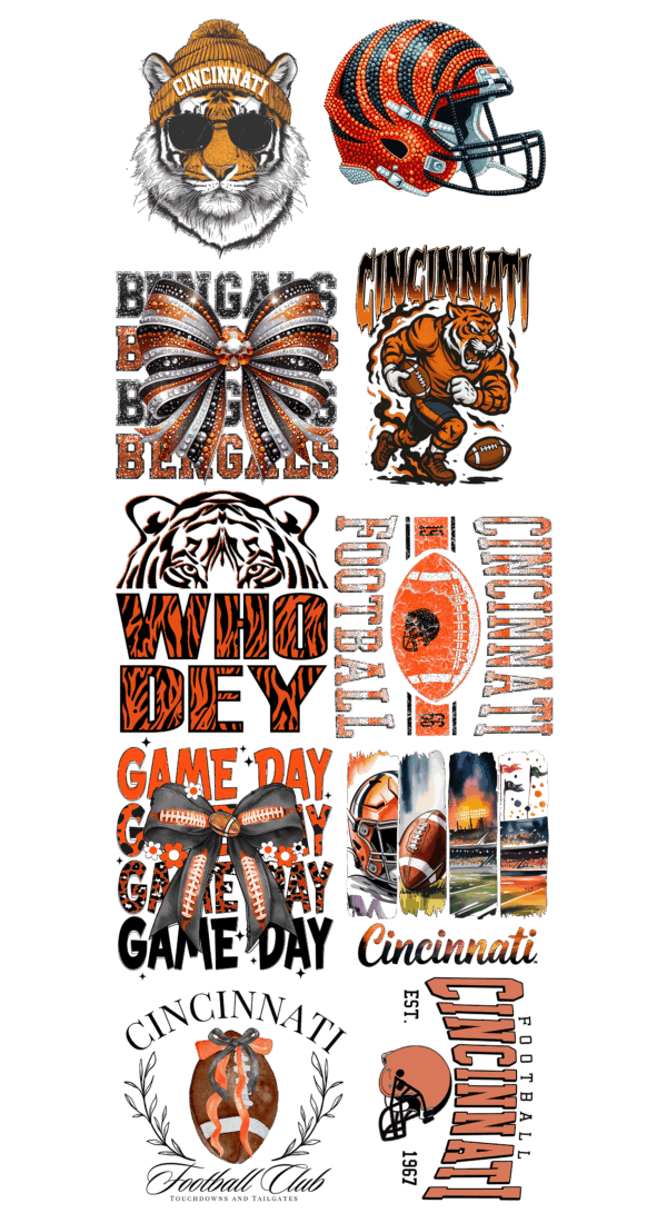 Pre-Made Bengals gang 22x60