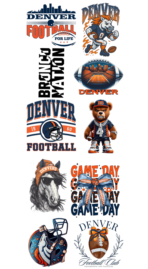 Pre-Made Broncos gang 22x60