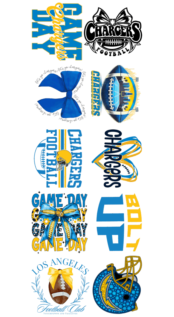 Pre-Made Chargers gang 22x60