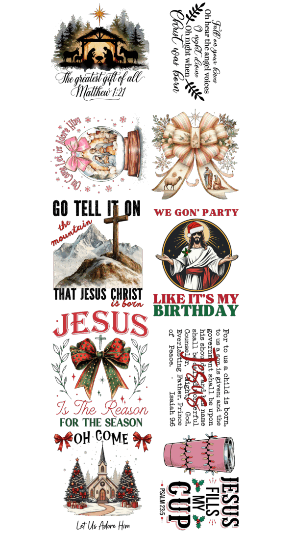 Pre-Made Christian Christmas gang 22x60