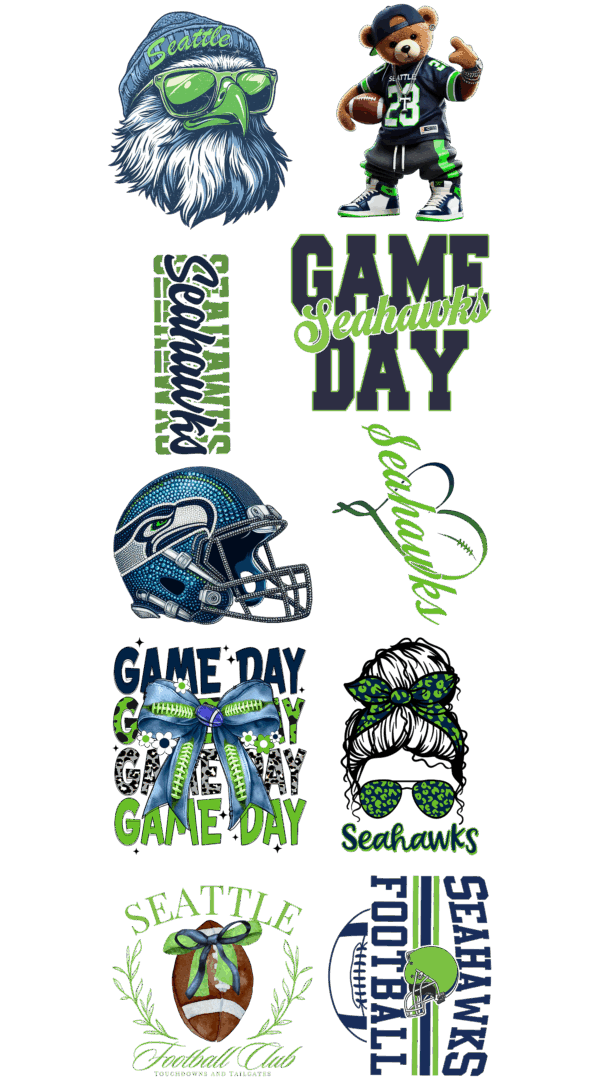 Pre-Made Seahawks gang 22x60