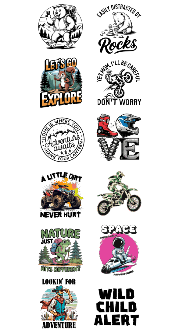 Pre-Made Youth Outdoor Adventure gang 22x60