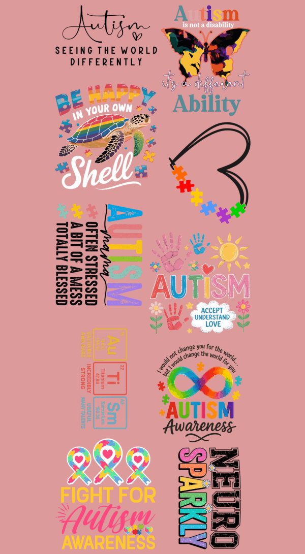 Pre-Made Autism Awareness Gang 22x60