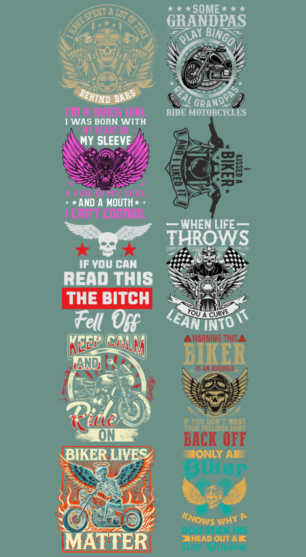 Pre-Made Biker gang 22x60