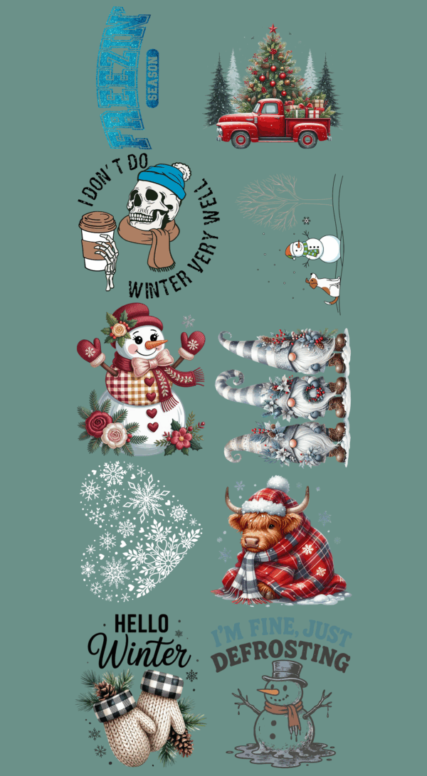 Pre-Made Winter gang 22x60