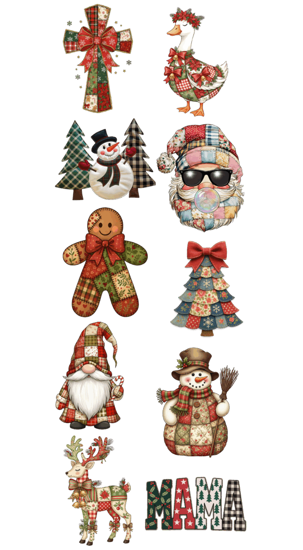 Pre-Made Christmas Patchwork Gang 22x60