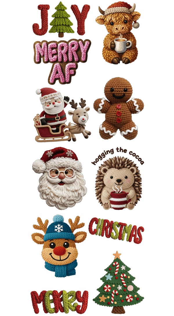 Pre-Made Christmas Yarn Gang 22x60