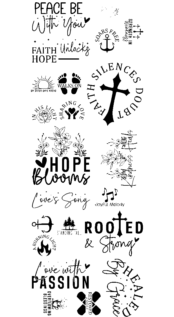 Pre-Made Faith with sleeves Gang 22x60